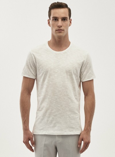 SLİM FİT BİSİKLET YAKA T-SHİRT SLİM FİT BİSİKLET YAKA T-SHİRT