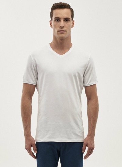 SLİM FİT BİSİKLET YAKA T-SHİRT SLİM FİT BİSİKLET YAKA T-SHİRT